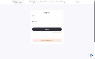 Lovebird Home Care website