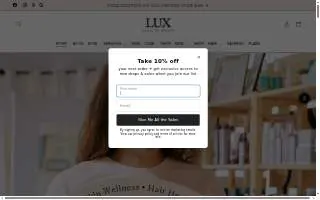 Lux House Of Beauty website