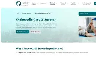 Olmsted Medical Center - Convenient Care website