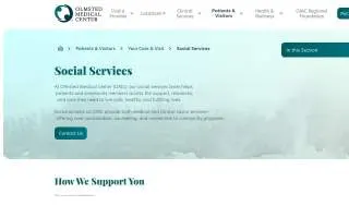 Olmsted Medical Center - Social Services website