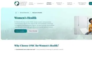 Olmsted Medical Center - Women's Health Services website