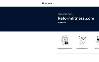 Reform Fitness of Pleasanton website