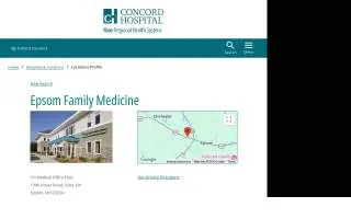 Epsom Family Medicine website
