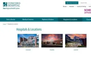 Concord Hospital Medical Offices East website