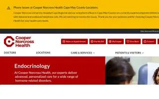 Cooper Health System website