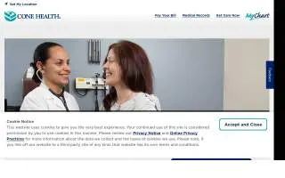Cone Health Cornerstone Medical Center website