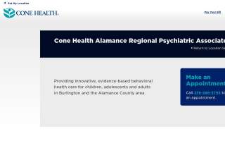 Cone Health Alamance Regional Psychiatric Associates website