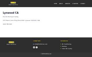 First Pro Heating & Cooling website