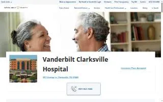 Vanderbilt Clarksville Hospital website