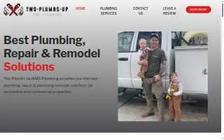 KMS Plumbing | Two Plumbs Up Plumber website