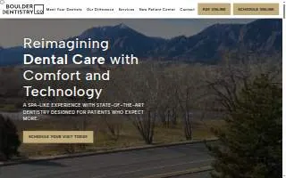 Boulder Dentistry Co. website