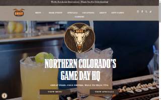 The G.O.A.T. Sports Bar website