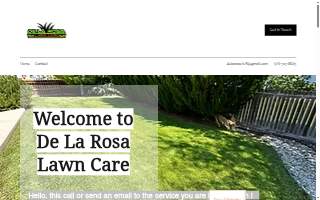 De La Rosa Lawn Care website