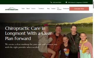 Left Hand Chiropractic website