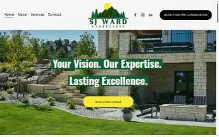 SJ Ward Landscapes website