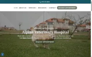 Alpine Veterinary Hospital of Greeley website