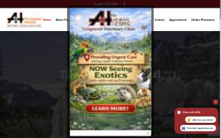 The Animal Hospital website