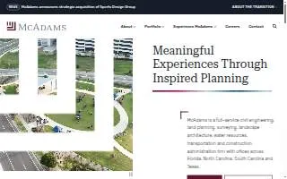 McAdams Plumbing, Heating & Cooling website