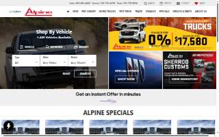 Alpine Buick GMC website