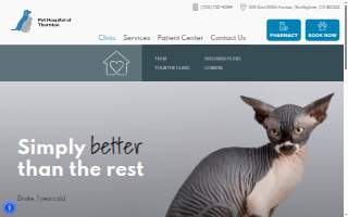 Pet Hospital of Thornton website