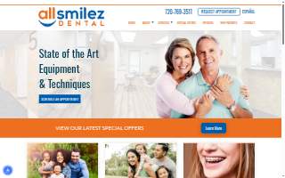 All Smilez Dental website
