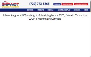 Impact Heating & Cooling Inc. of Northglenn website