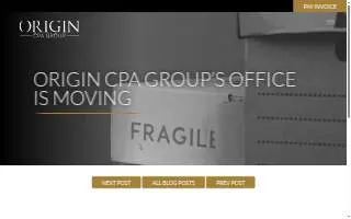 Origin CPA Group website