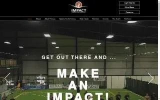 Impact Sports Performance website