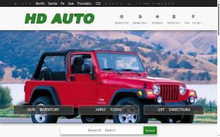 HD Auto website