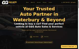G&G Auto Sales and Services website