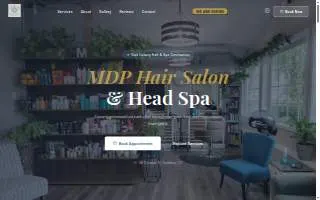 MDP Hair Salon & Head Spa website