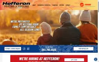Hefferon Heating & Cooling LLC website