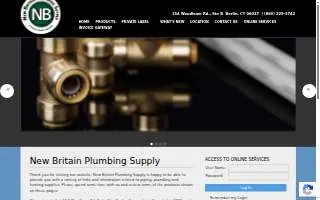 New Britain Plumbing Supply website