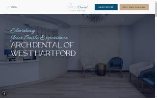 Arch Dental of West Hartford website