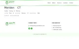 Quality Cooling & Heating of Meriden website