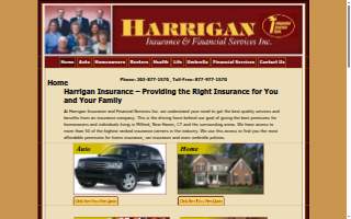 Harrigan Insurance website