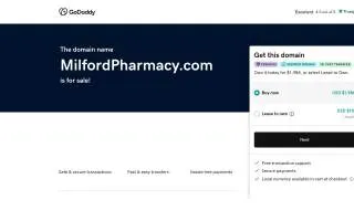 Milford Pharmacy website