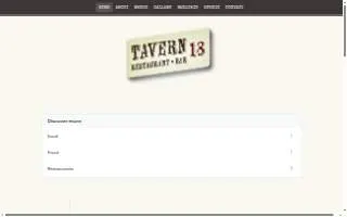 Tavern at the Armory website