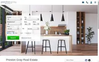 Preston Gray Real Estate website