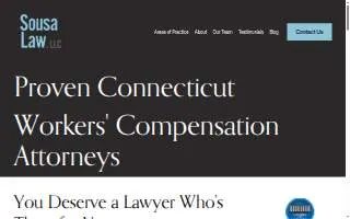 Sousa Law, LLC website