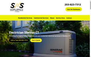 SNS Electrical Services of Shelton website