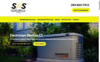 SNS Electrical Services of Shelton website