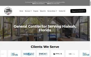 E. Gomez Construction of Hialeah website