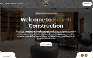 Bear-it Construction website