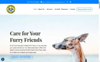 Animal Hospital of West Port Saint Lucie website