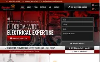 Master Electrical Contractor LLC website