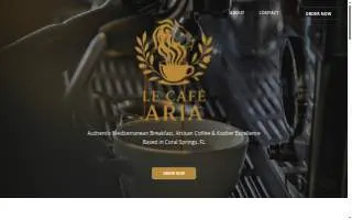 Le Cafe Aria website