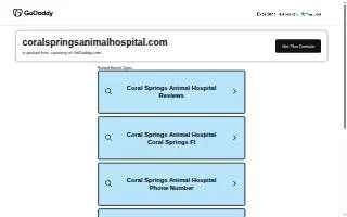 Coral Springs Animal Hospital website
