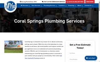 All Year Cooling & Plumbing website