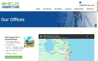 Helix Urgent Care Palm Bay website